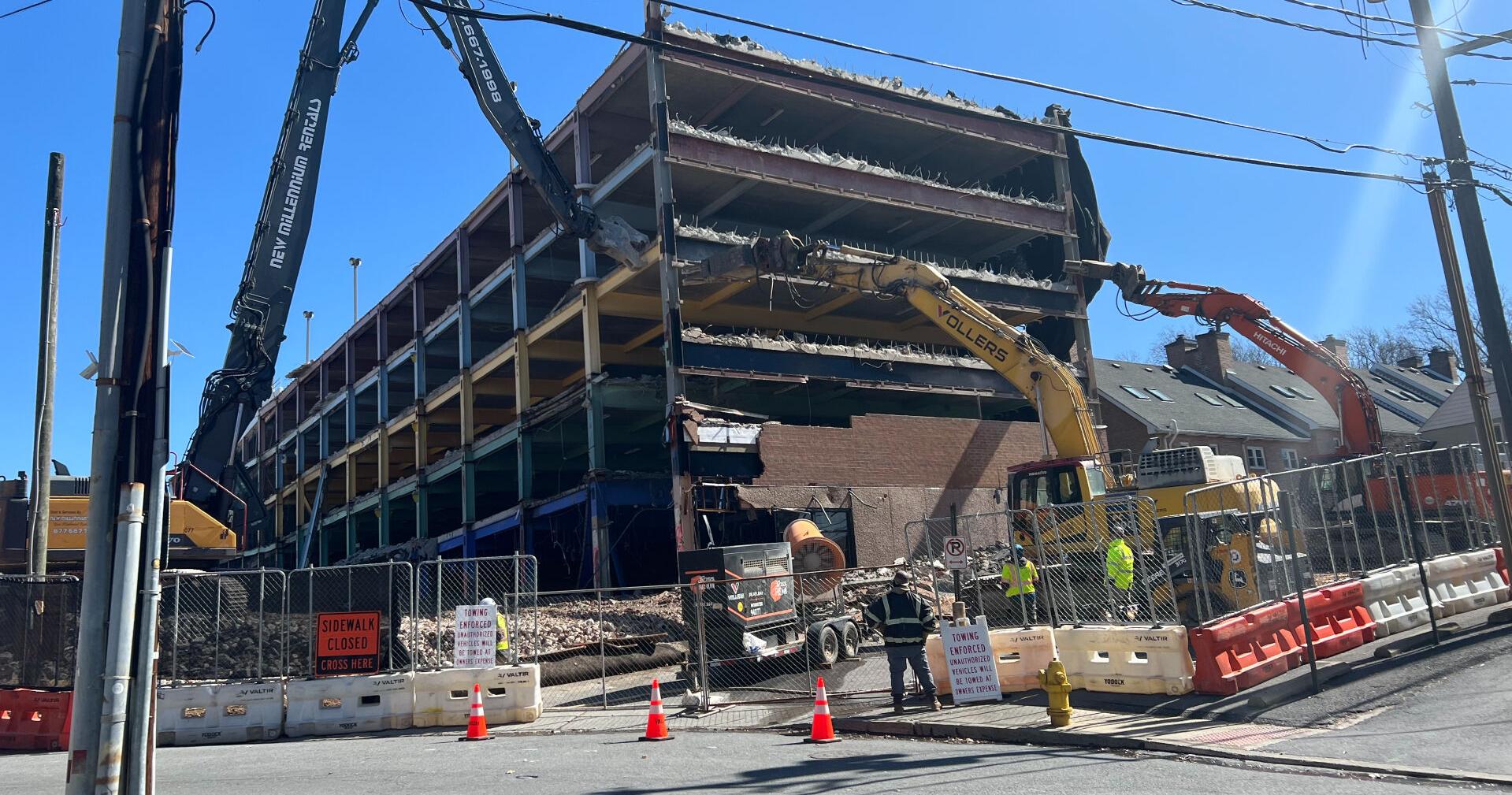 BPA discusses progress on Walnut Street Garage demolition; partial collapse had paused work on project before - Vimarsana News