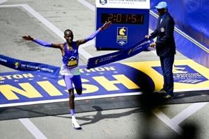 Kenyan double-double as Korir, Lokedi defend Boston Marathon crowns