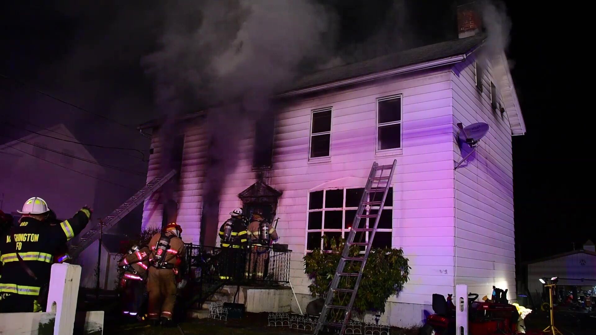 2 flown from scene of house fire in Warren County | Regional | wfmz.com