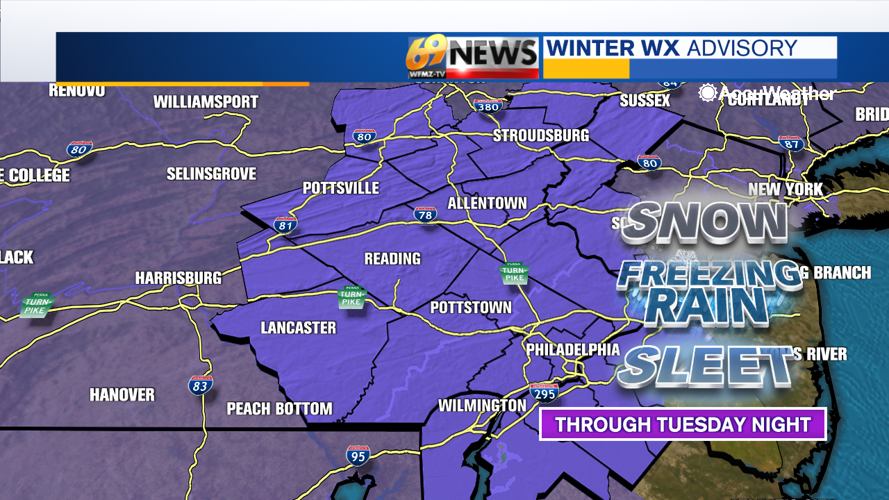 A light wintry mix later tonight into Tuesday then more cold later this ...
