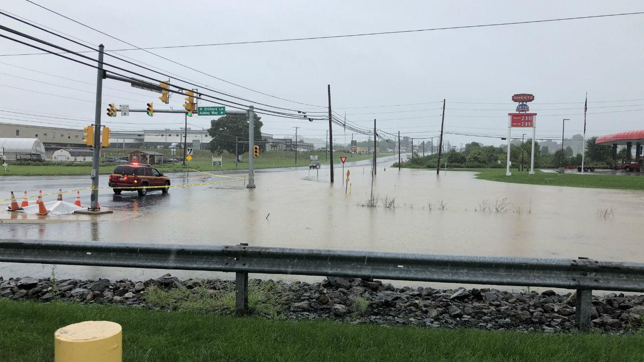 Heavy rains cause flooding, road closures in Berks Berks Regional