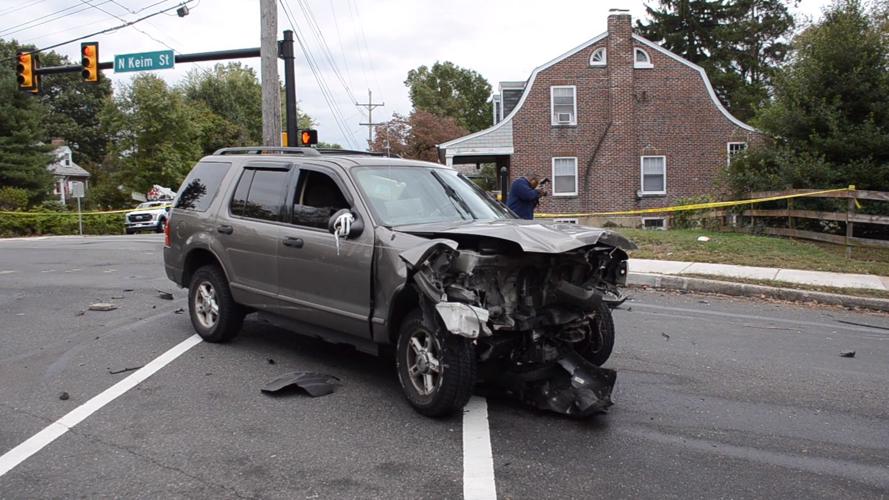 PHOTOS Stolen car chase, crash in Pottstown Southeastern