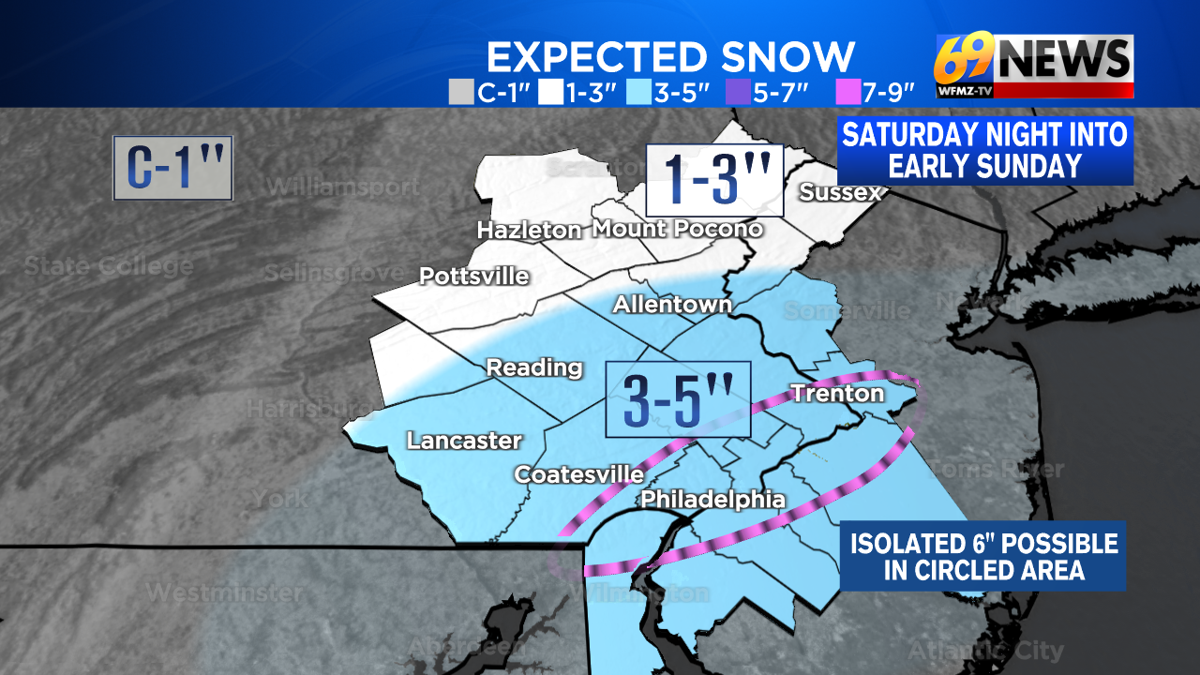 Accumulating snow overnight into early Sunday morning with more arctic ...