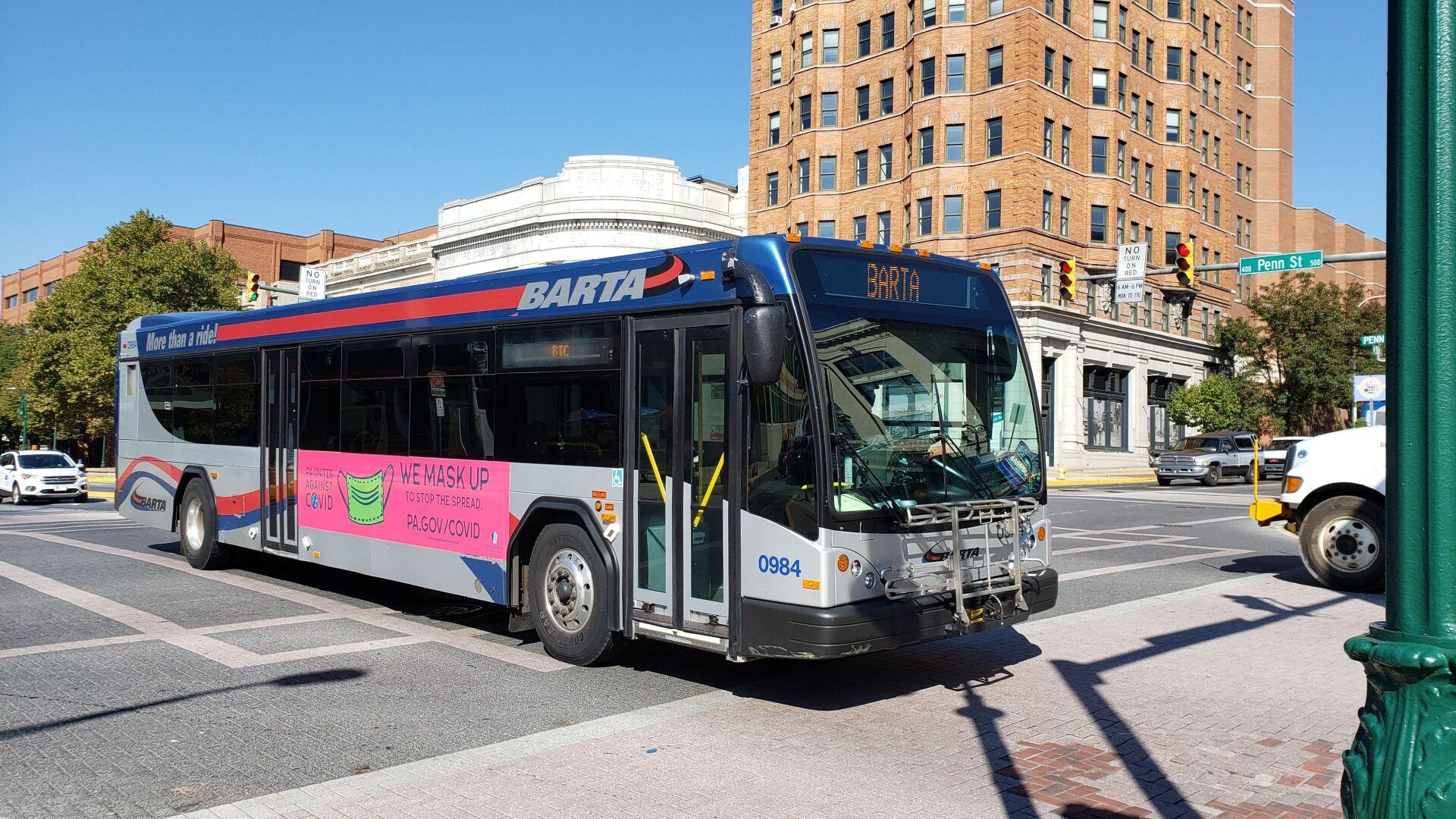 BARTA approves bus fare, schedule changes for 2021 Berks Regional