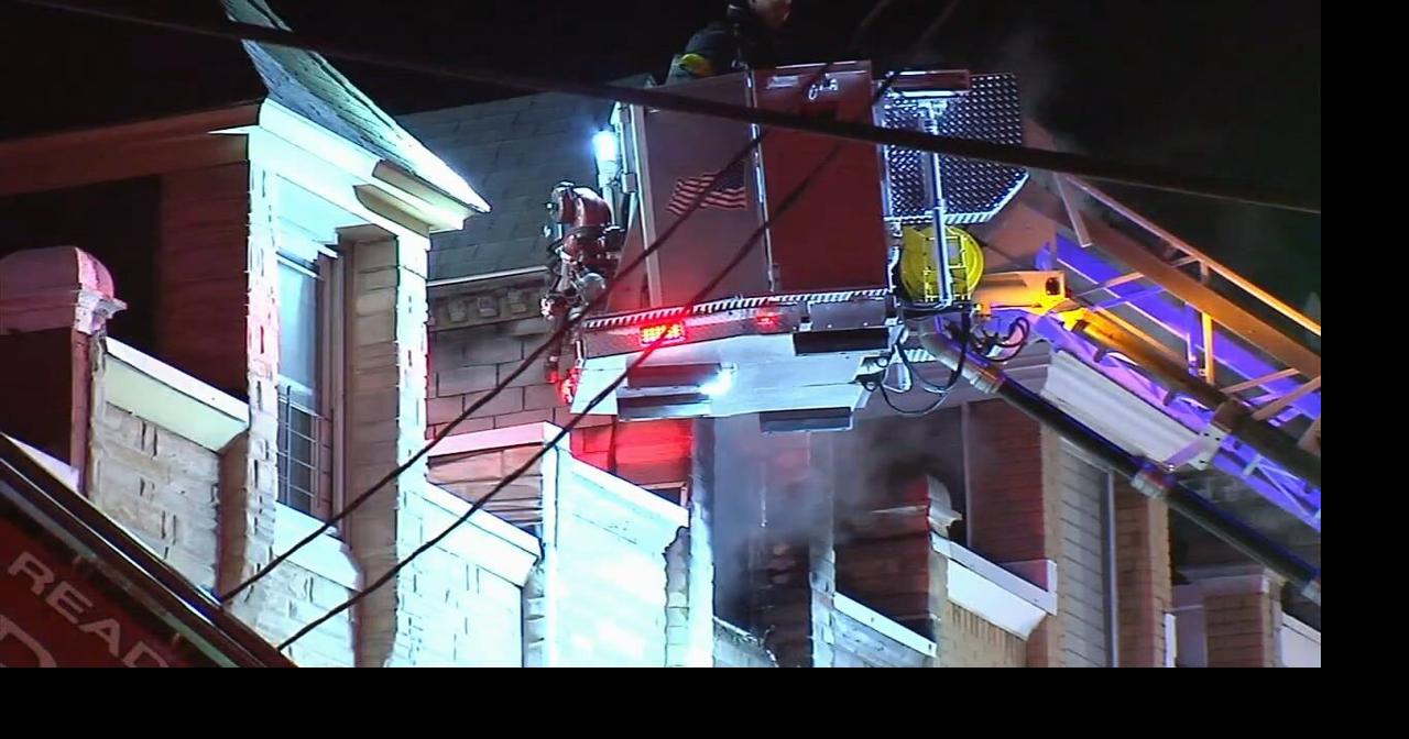Smoke billows from 3rd-story window as crews battle house fire in ...