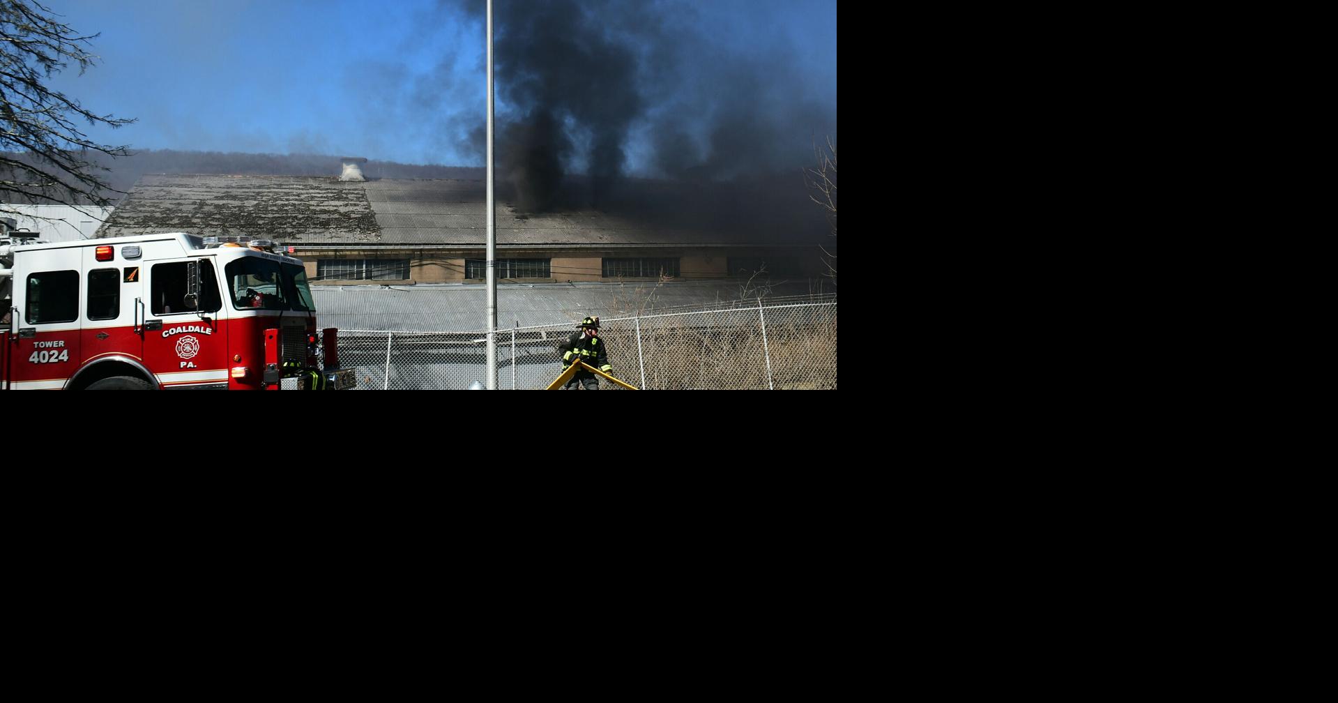 Crews battle flames at Lansford borough garage after street sweeper ...