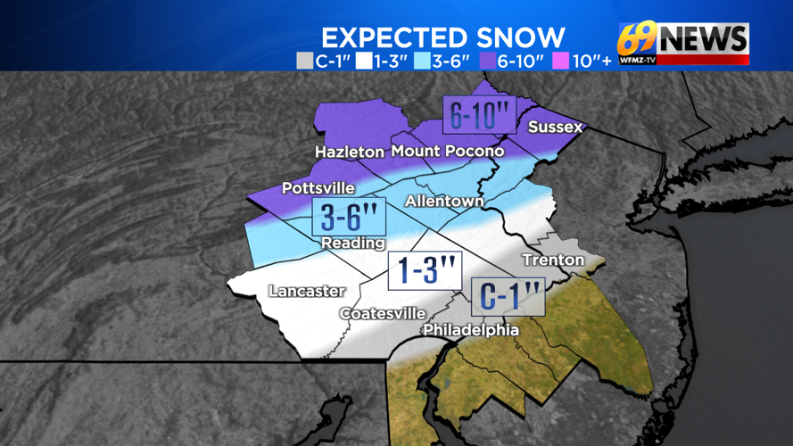 Accumulating snow begins by Saturday afternoon then turns to a wintry ...