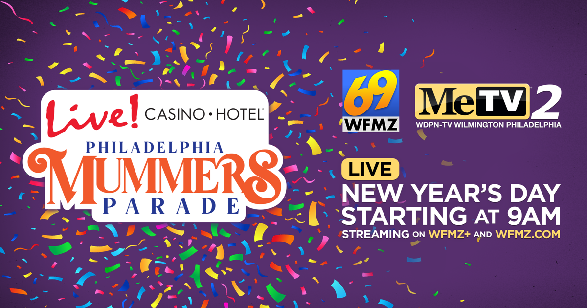 2025 Live! Casino & Hotel Philadelphia Mummers Parade, broadcast LIVE