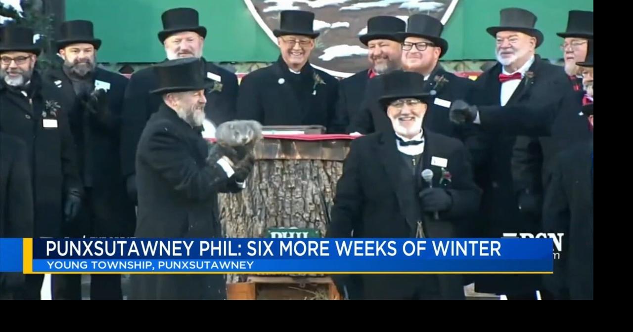Punxsutawney Phil sees shadow, predicts 6 more weeks of winter