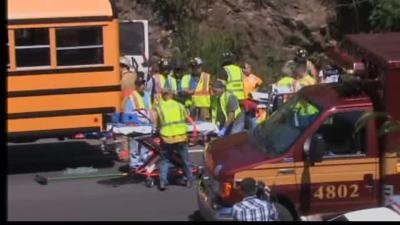 School bus accident closes I-81 in Luzerne Co. | News | wfmz.com