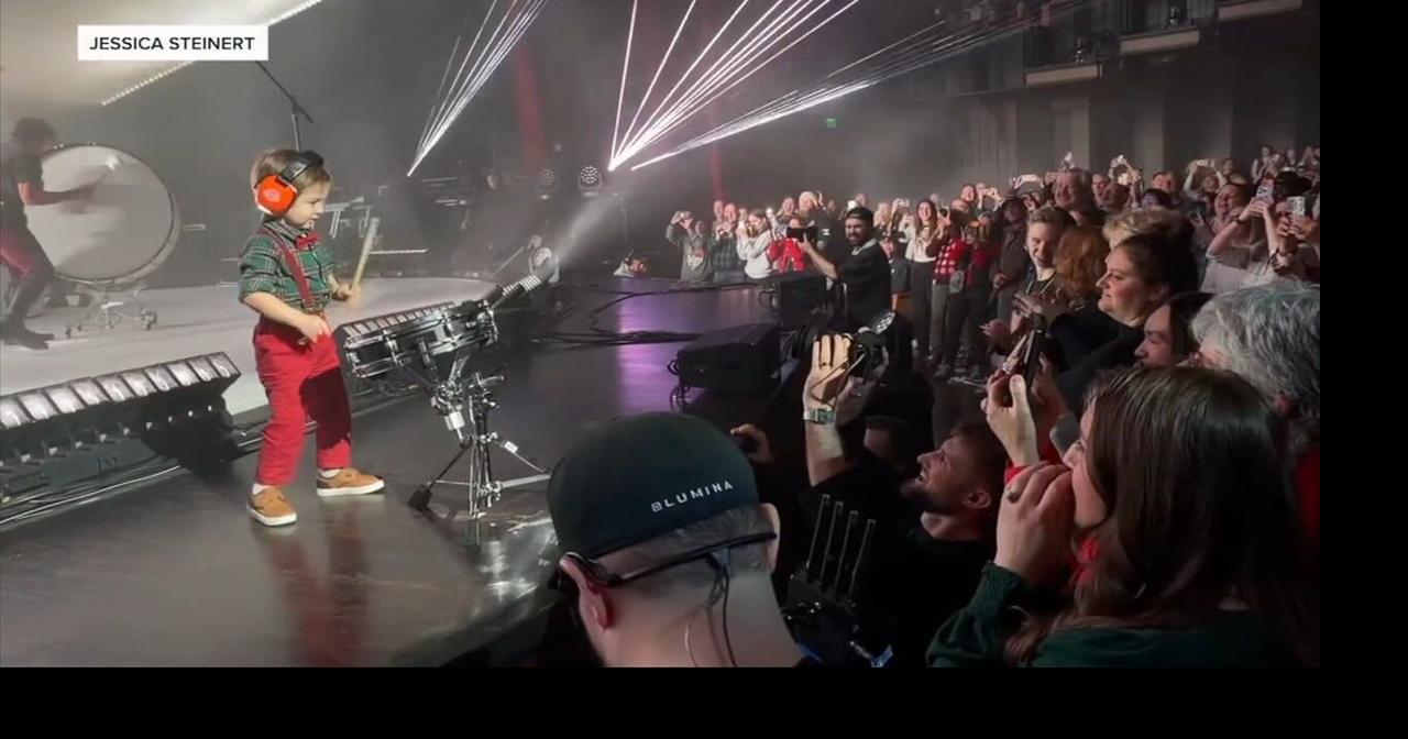 3-year-old drummer with heart defect performs on one of world's biggest stages