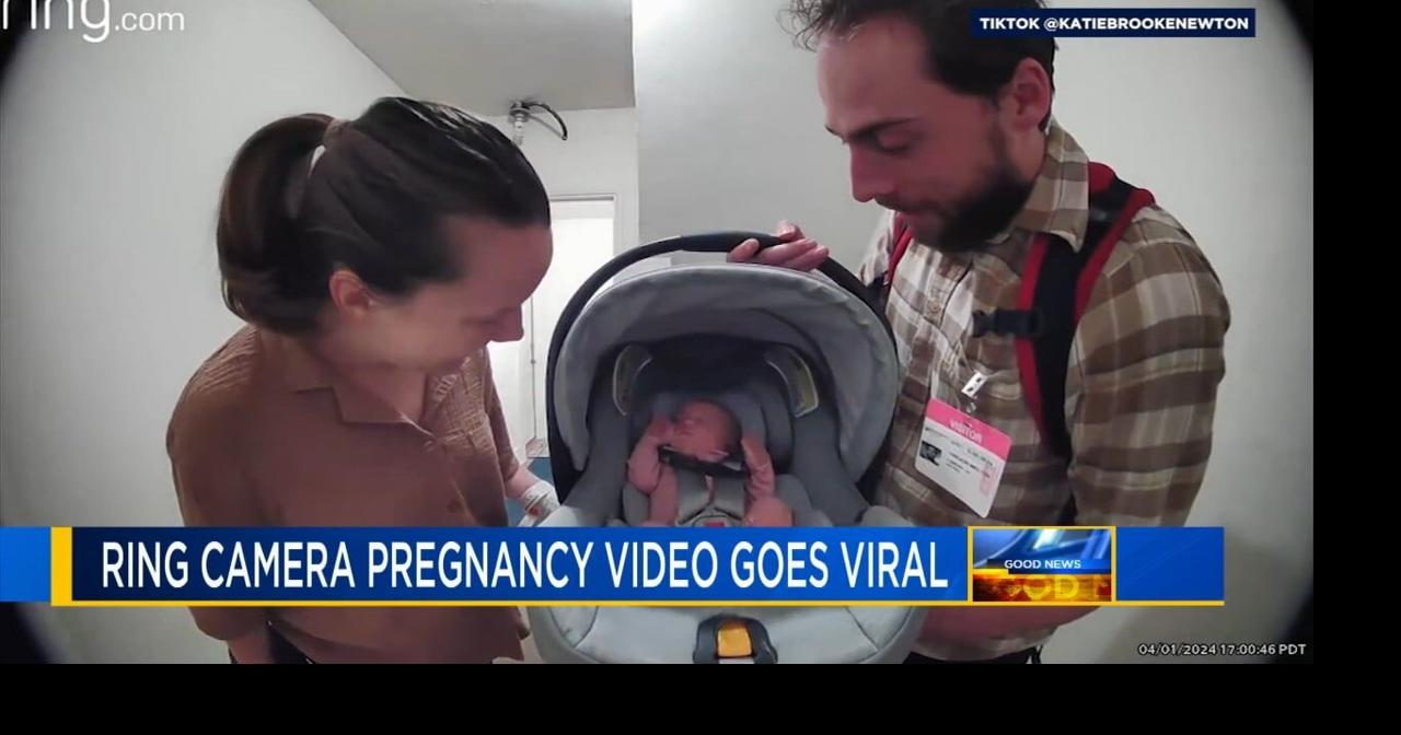 WATCH: Neighbors announce baby's birth through doorbell camera | Good ...