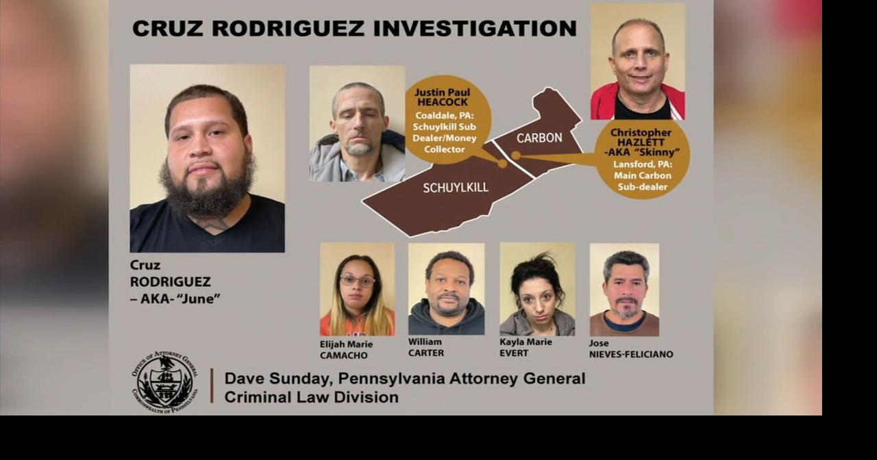 7 arrested in drug trafficking ring that operated in Carbon, Schuylkill ...