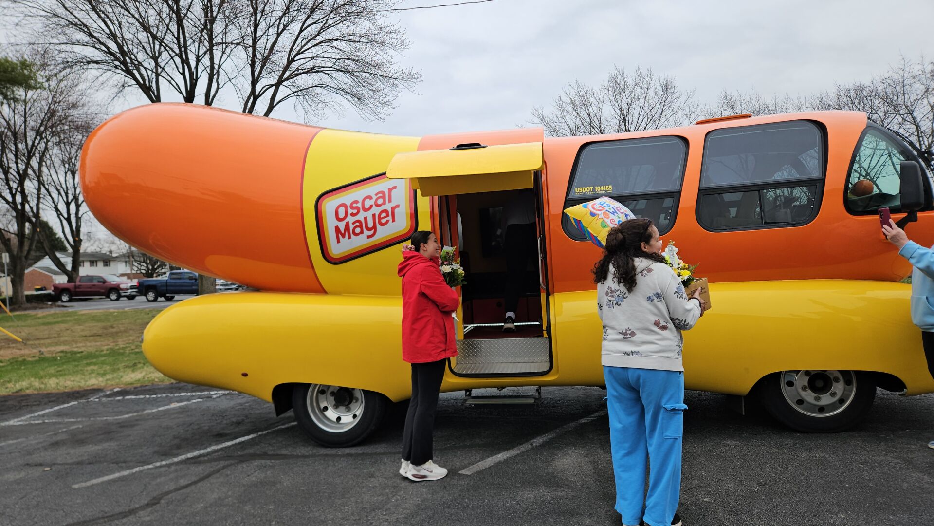 Bouquets and buns: Wienermobile teams up with a Berks Co. flower