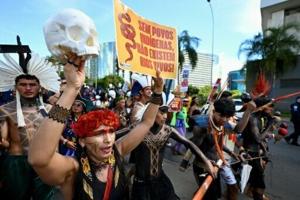 Indigenous groups demand greater land protection in Brazil protest