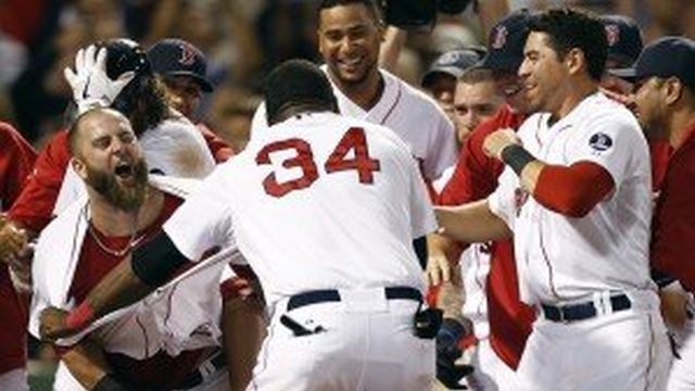 MLB: Mike Napoli hits walk-off home run in Red Sox win over the Yankees