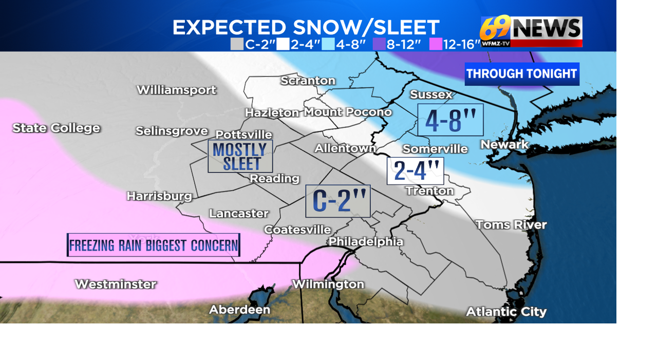 Messy wintry mix through tonight with some snow, sleet, and ice ...