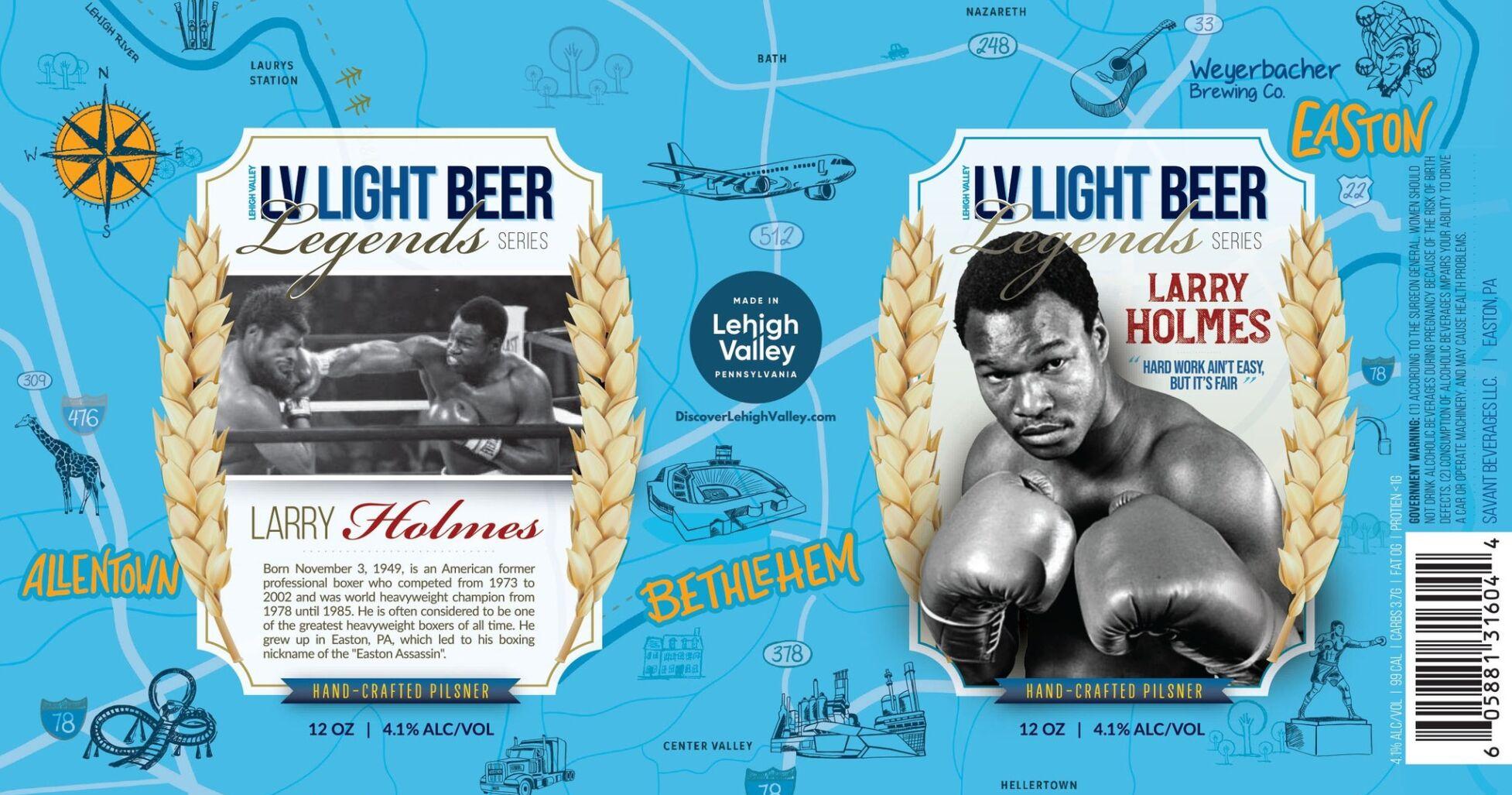 Weyerbacher debuts 'LV Light Beer - Legends Series,' with 1st release honoring Larry Holmes | Eat, Sip, Shop - Vimarsana News