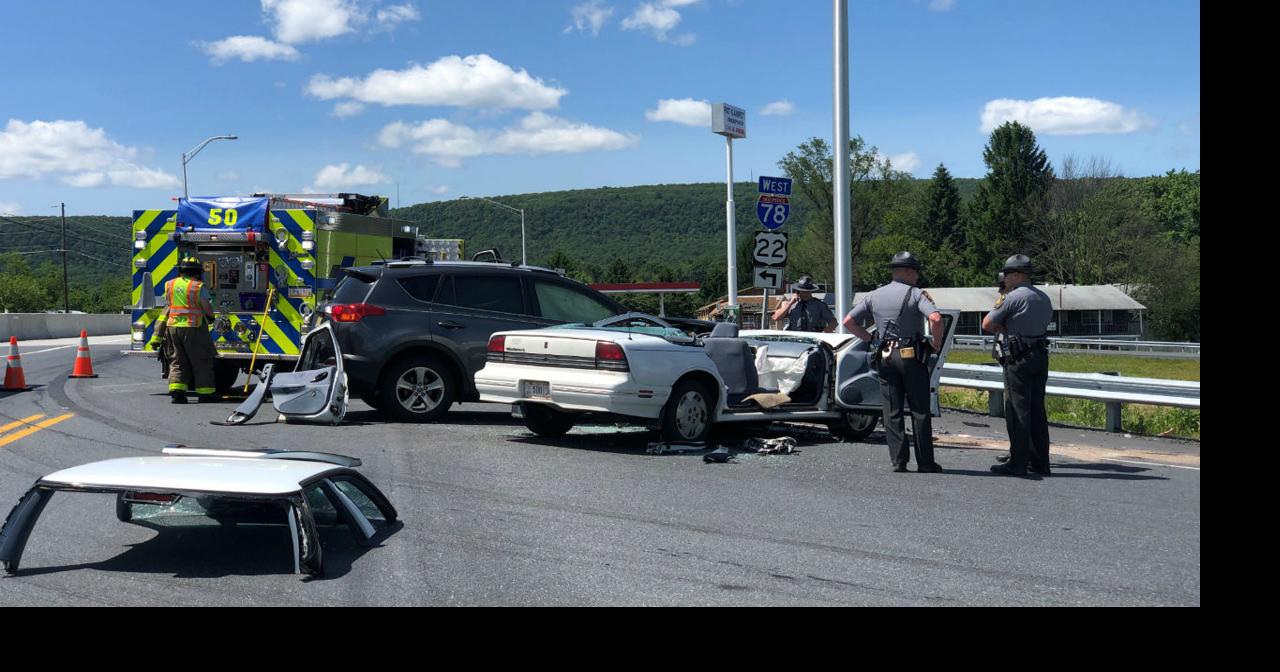 Person killed in 2-car crash on Route 183 at I-78 in Berks | Berks ...