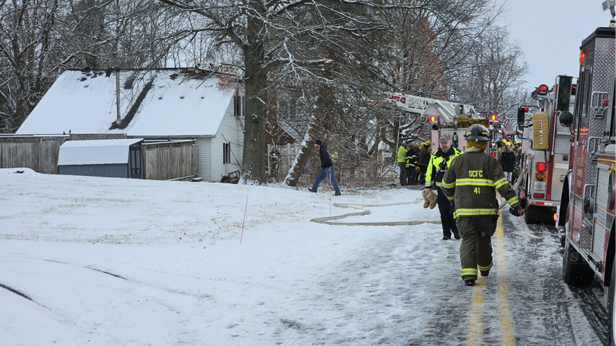Crews battle flames amid freezing temps at Windsor Twp. house fire ...