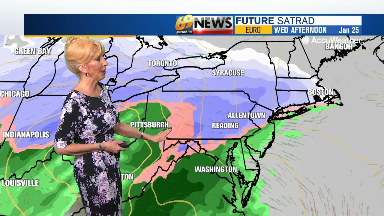 Kathy Craine's 1/24/23 Noon Forecast | Video | Wfmz.com