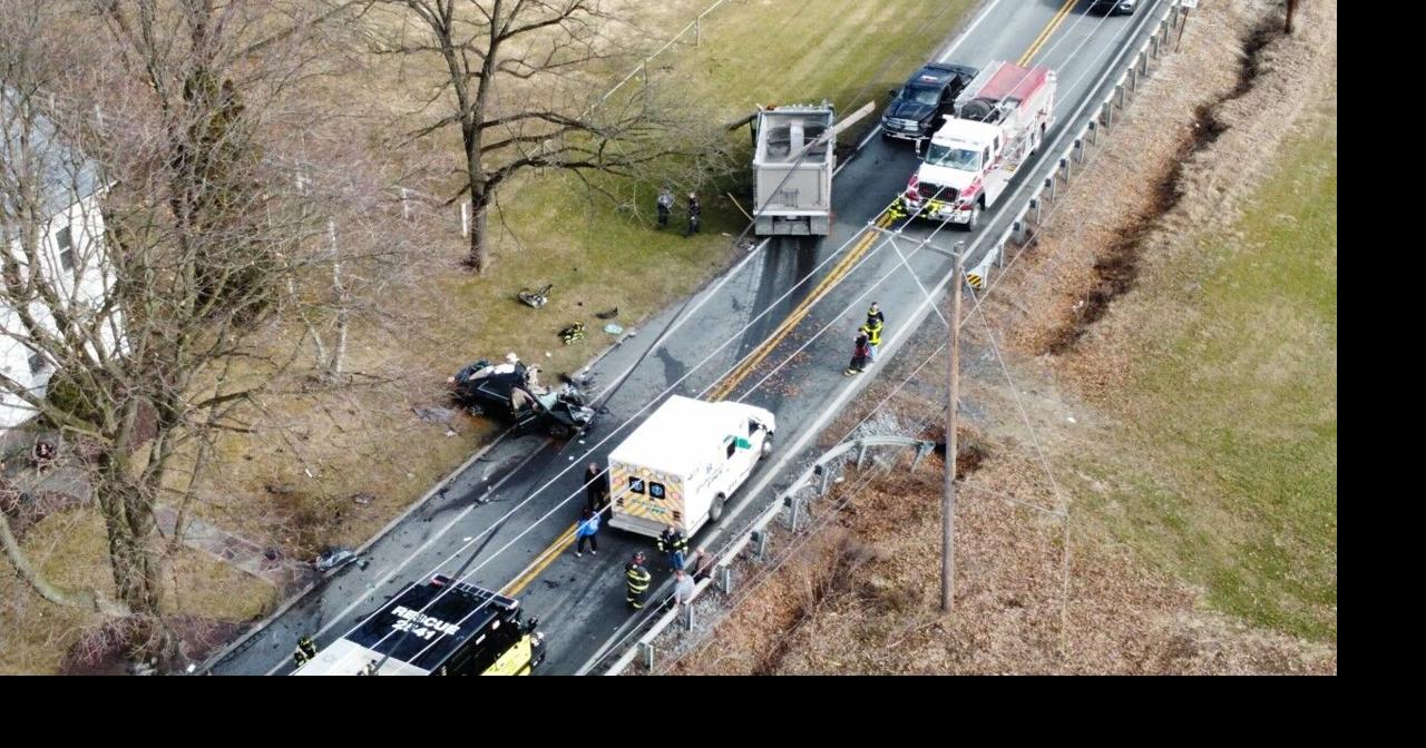 Injuries reported after dump truck, car crash in Lower Mount Bethel