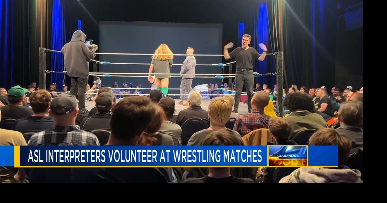 Team of volunteer ASL interpreters aim to make professional wrestling ...