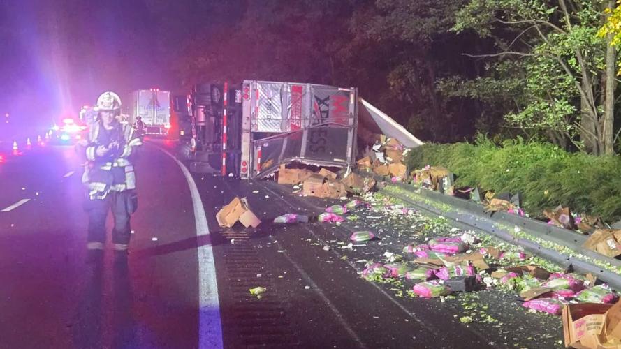 Tractor-trailer rolls over, 4 other vehicles involved in I-80 crash ...