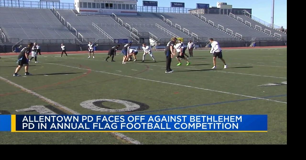 Police departments face off in 4th annual Turkey Bowl flag football