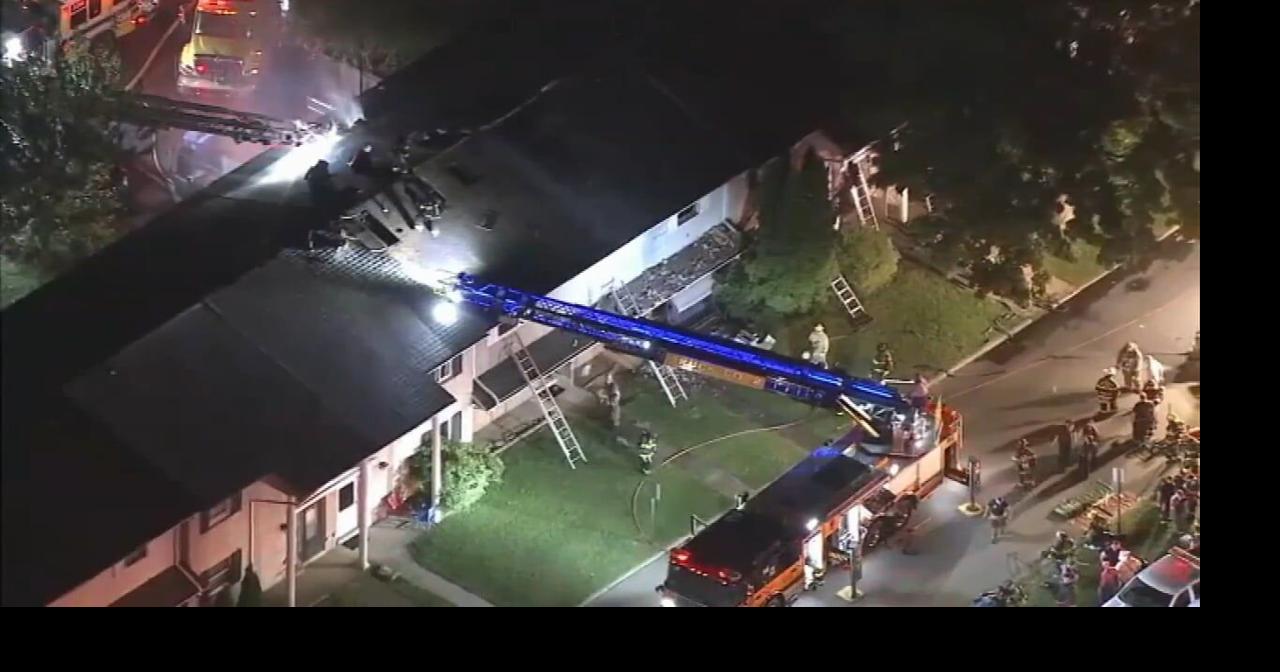 Families displaced after fire tears through townhomes in Hanover Twp