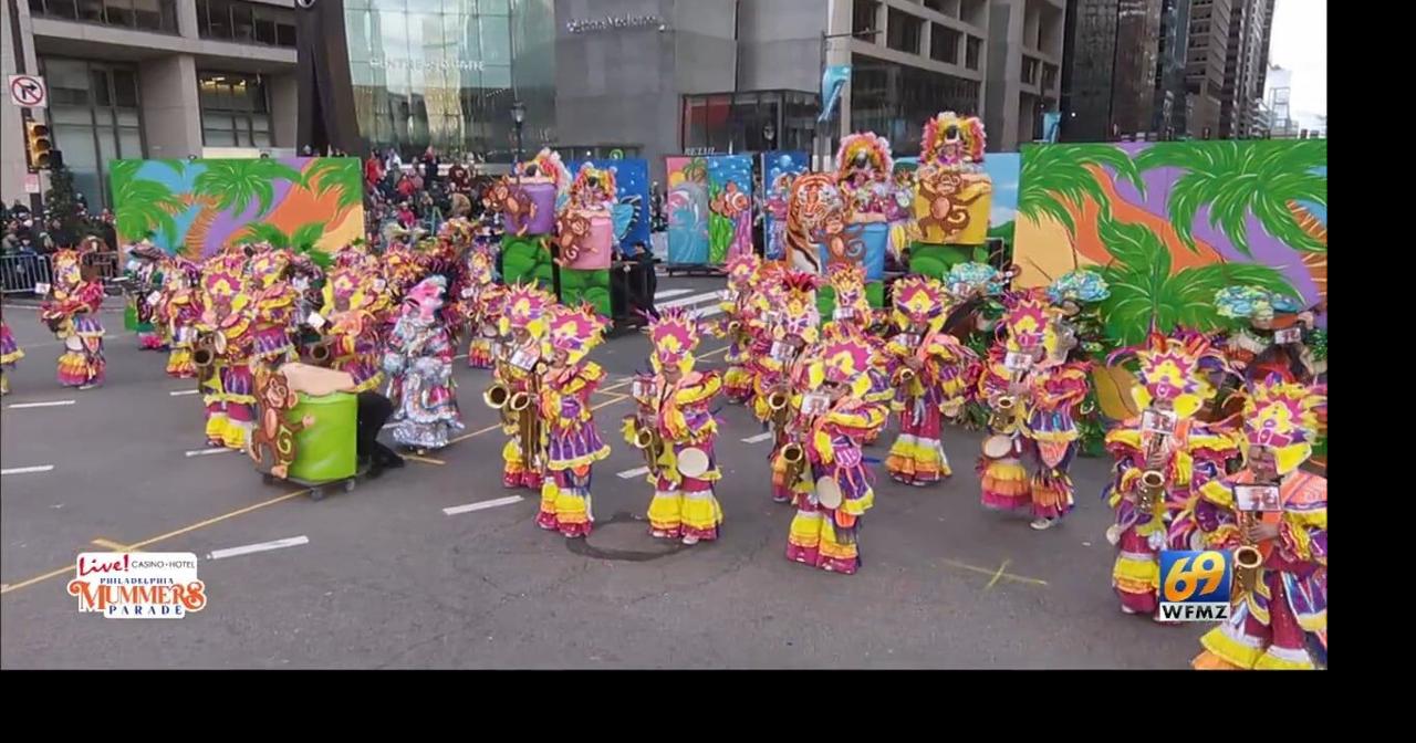 2025 Mummers Parade Durning String Band Wild Time in Rio 2025 Philadelphia Mummers Parade