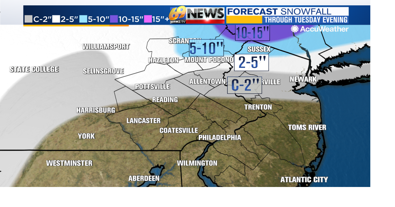 A bit of rain and snow to kick off the new week; Chilly and blustery ...
