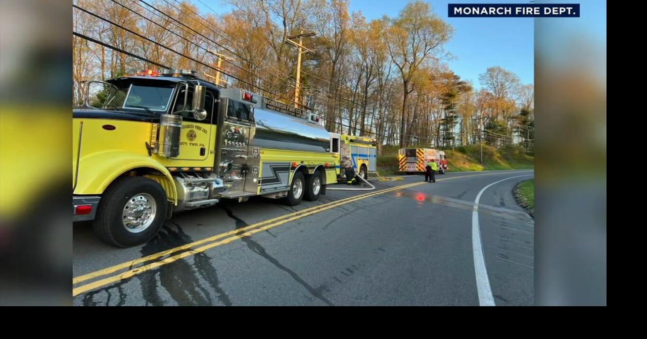 Crews spend hours putting out brush fire in Cumru Township | Berks ...