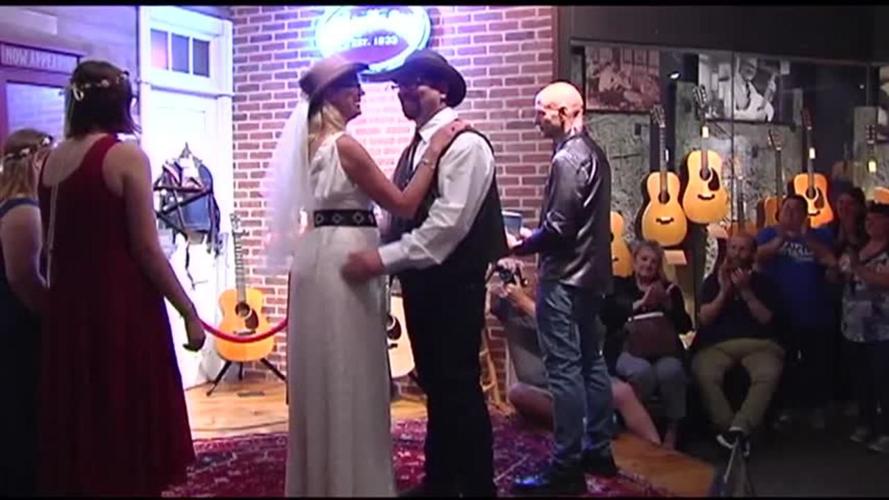 Couple who met while working at Martin Guitar say "I Do" on Make Music Day