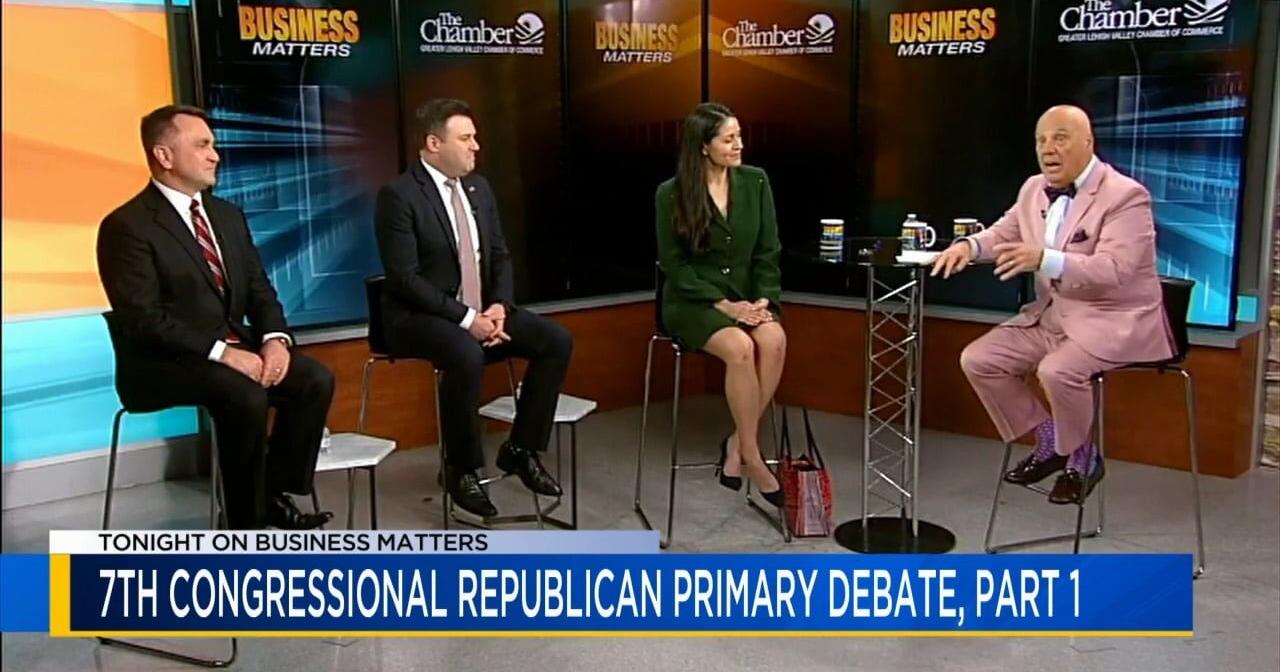 At 7:30 p.m. Monday: GOP candidates for Pa.'s 7th Congressional District square off on WFMZ-TV's Business Matters - Vimarsana News