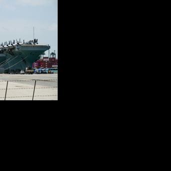 US nuclear-powered aircraft carrier USS Abraham Lincoln (CVN-72) is seen docked at Laem Chabang Port, near the city of Pattaya on September 3, 2026