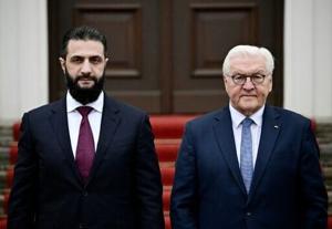 Syrian leader visits Germany to talk war, recovery, refugees