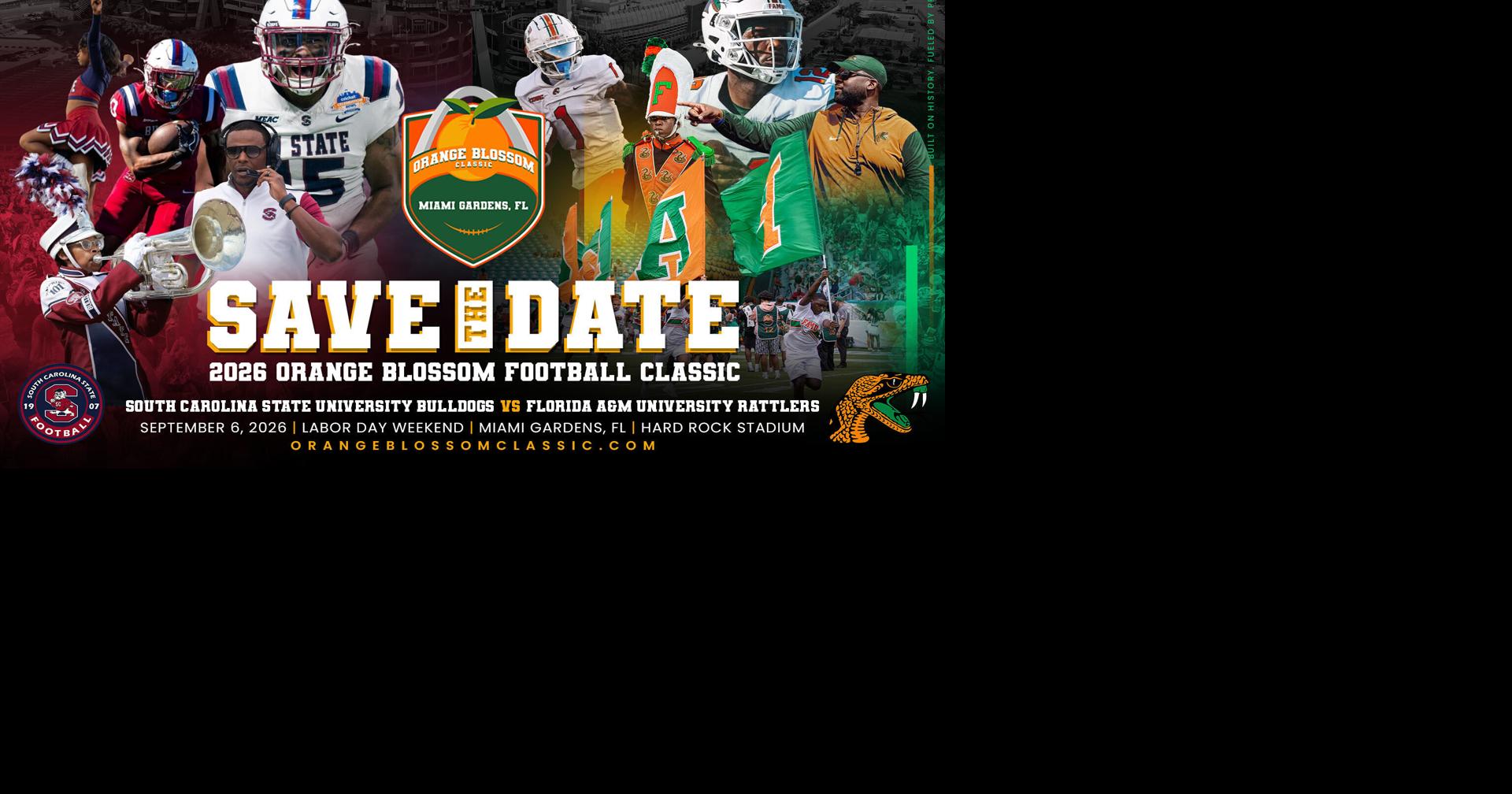 South Carolina State Bulldogs and Florida A&M Rattlers Set for Labor Day Weekend Showdown at the 2026 Orange Blossom Classic