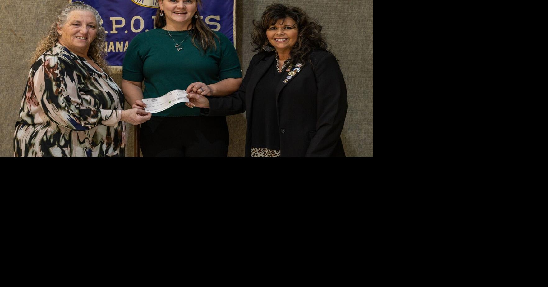 Indiana Elks present portion of November donations to ICCAP, Chevy Chase