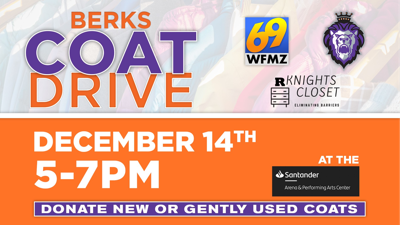 69 WFMZ-TV, Reading Royals team up to collect coat donations | Berks