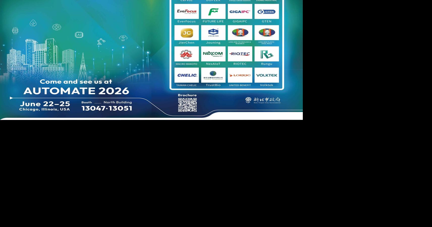 New Taipei City Showcases Smart Manufacturing Strength at AUTOMATE 2026