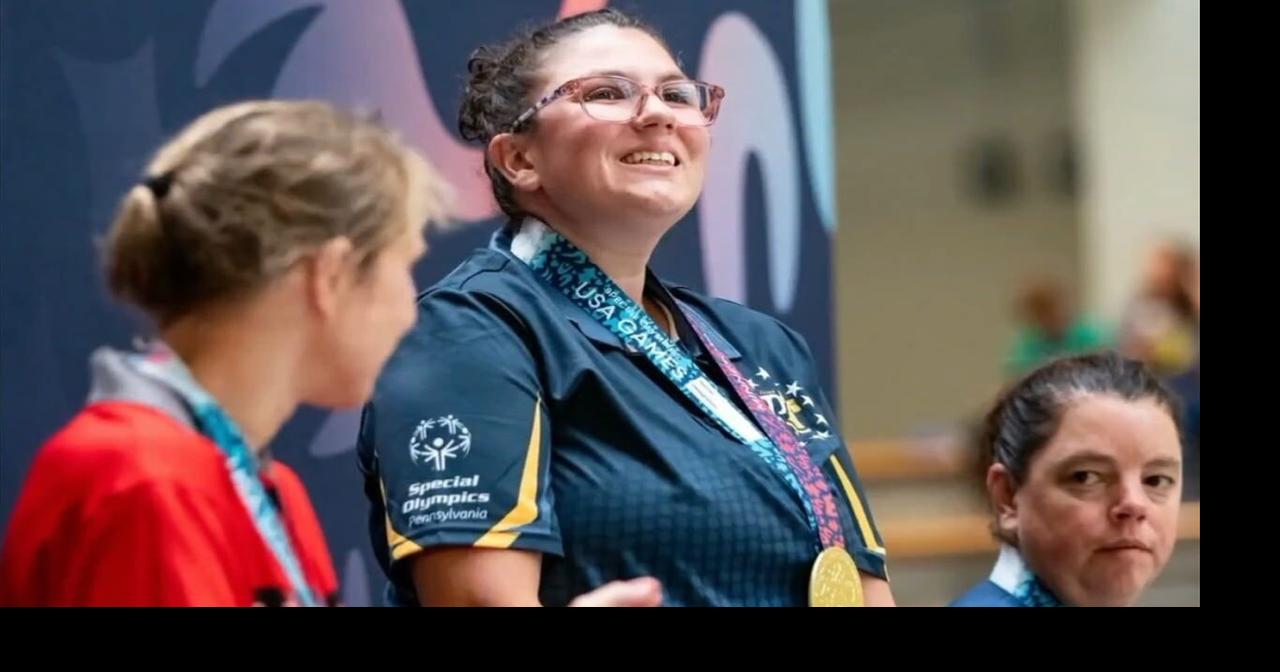 Reading pulls out all the stops to welcome home Special Olympics champion Kylah Schlott