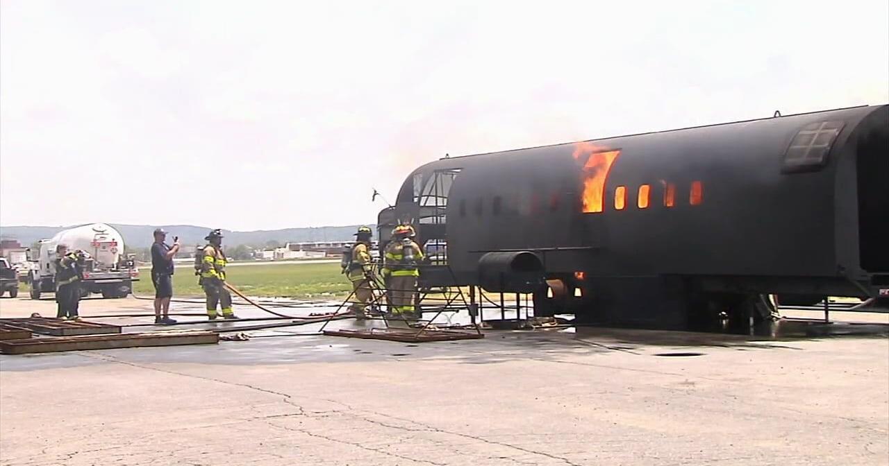 A 1st-hand look at lifesaving drills at LVIA, as crews prepare for scenarios such as plane fires, fuel spills - Vimarsana News