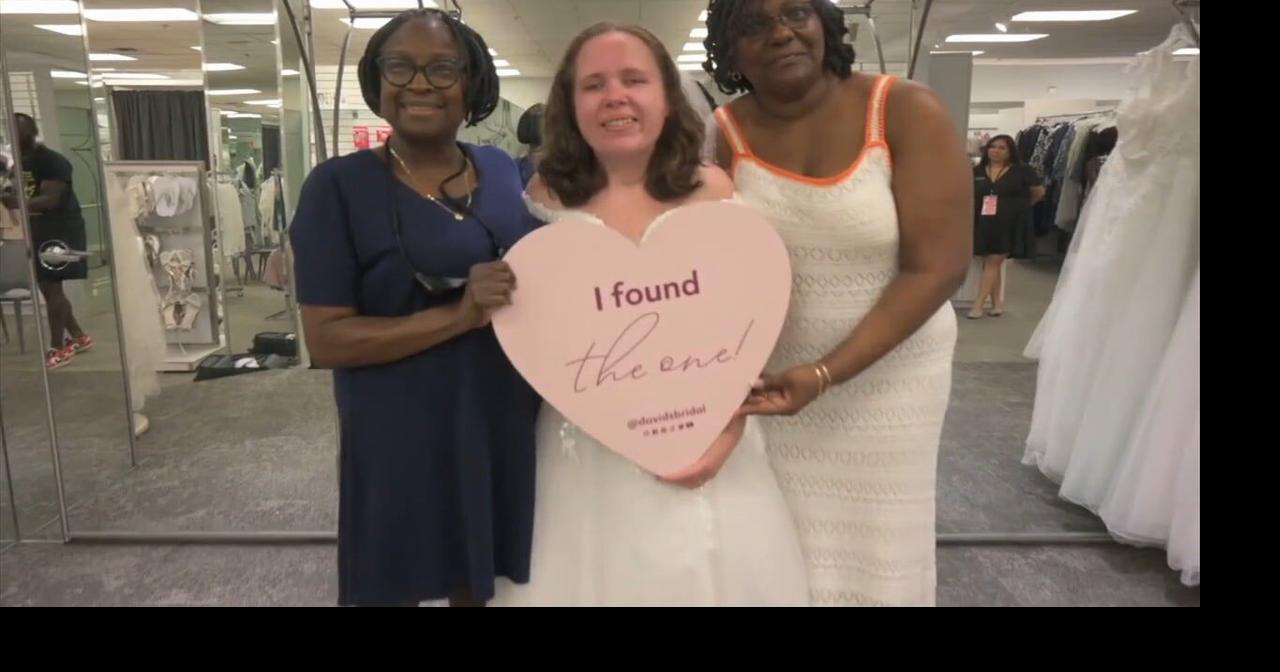 ‘I thought it would never happen’: Friends surprise blind bride-to-be with wedding dress