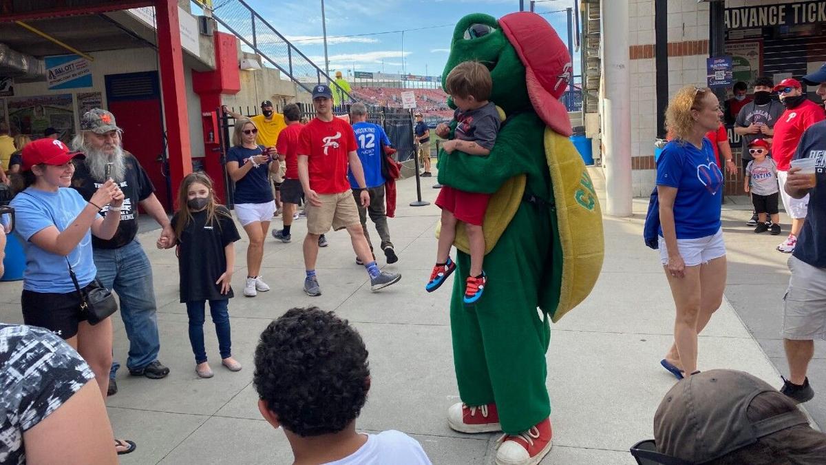 Reading Fightin Phils - Gather the kids and head to today's Fightin Phils  game. Kids will receive a free mascot poster thanks to Colebrookdale  Railroad - The Secret Valley Line & then