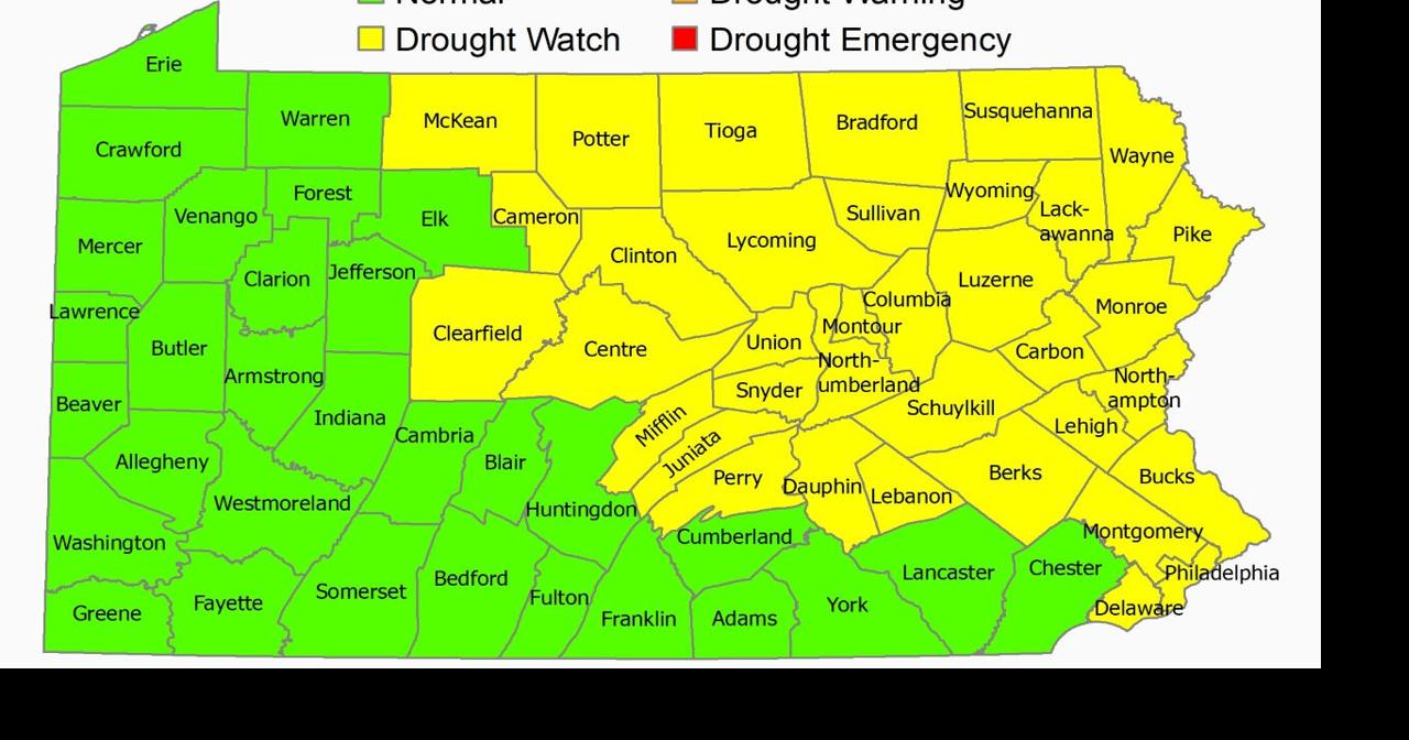 DEP declares drought watch for eastern Pennsylvania Weather