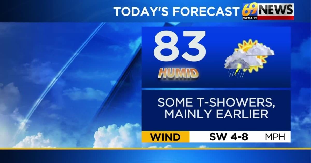 Flood Watch continues; drying out this afternoon with lowering humidity