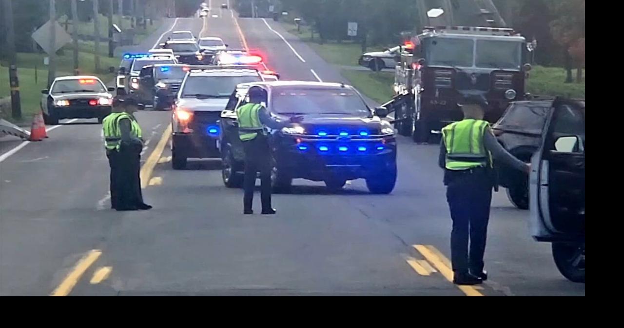 'We're all one big family': 1st responders honor Pa. State Police Trooper Michael Pahira Jr.