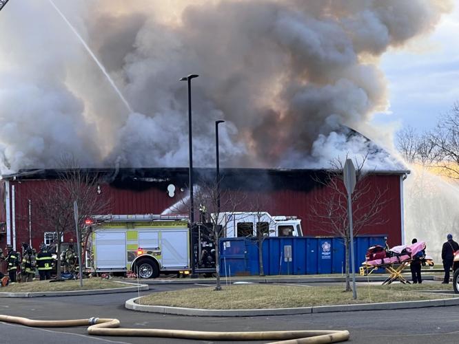 Maintenance barn catches fire in Richlandtown Borough Southeastern