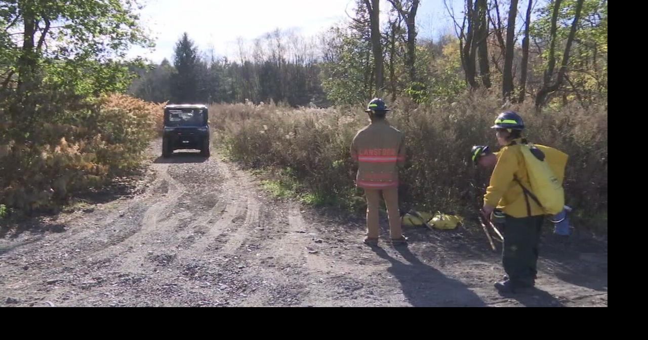 Brush fire in Carbon County poses challenges for firefighters | Poconos ...